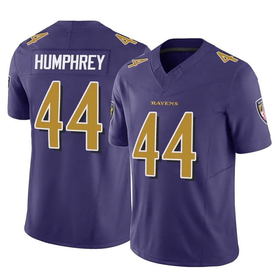 B.Ravens #44 Marlon Humphrey Player Purple Legend Limited Home Game Ldoa Stitched Jerseys