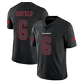 TB.Buccaneers #6 Baker Mayfield Player Black Impact Limited Home Game Ldoa Stitched Jerseys
