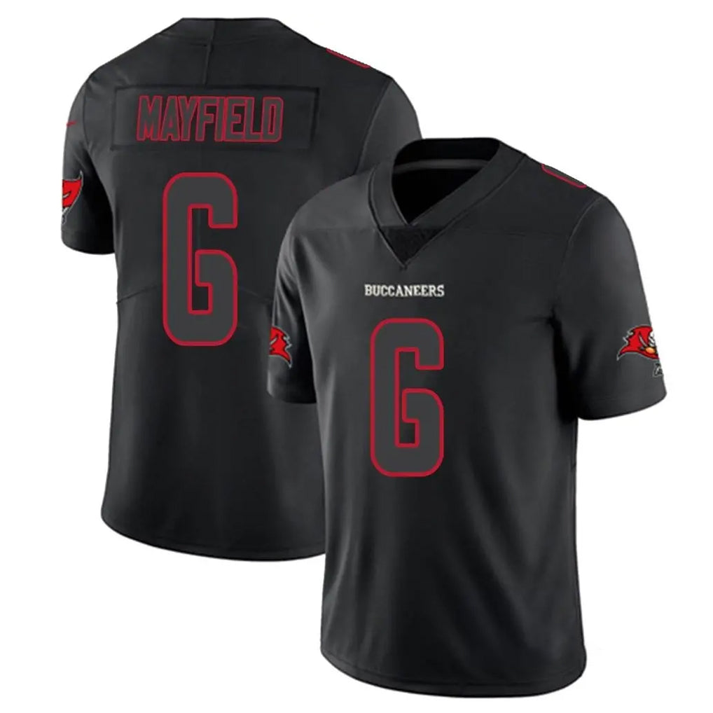 TB.Buccaneers #6 Baker Mayfield Player Black Impact Limited Home Game Ldoa Stitched Jerseys