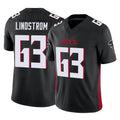 A.Falcons #63 Chris Lindstrom Player Black Vapor F.U.S.E. Limited Ldoa Stitched Jerseys