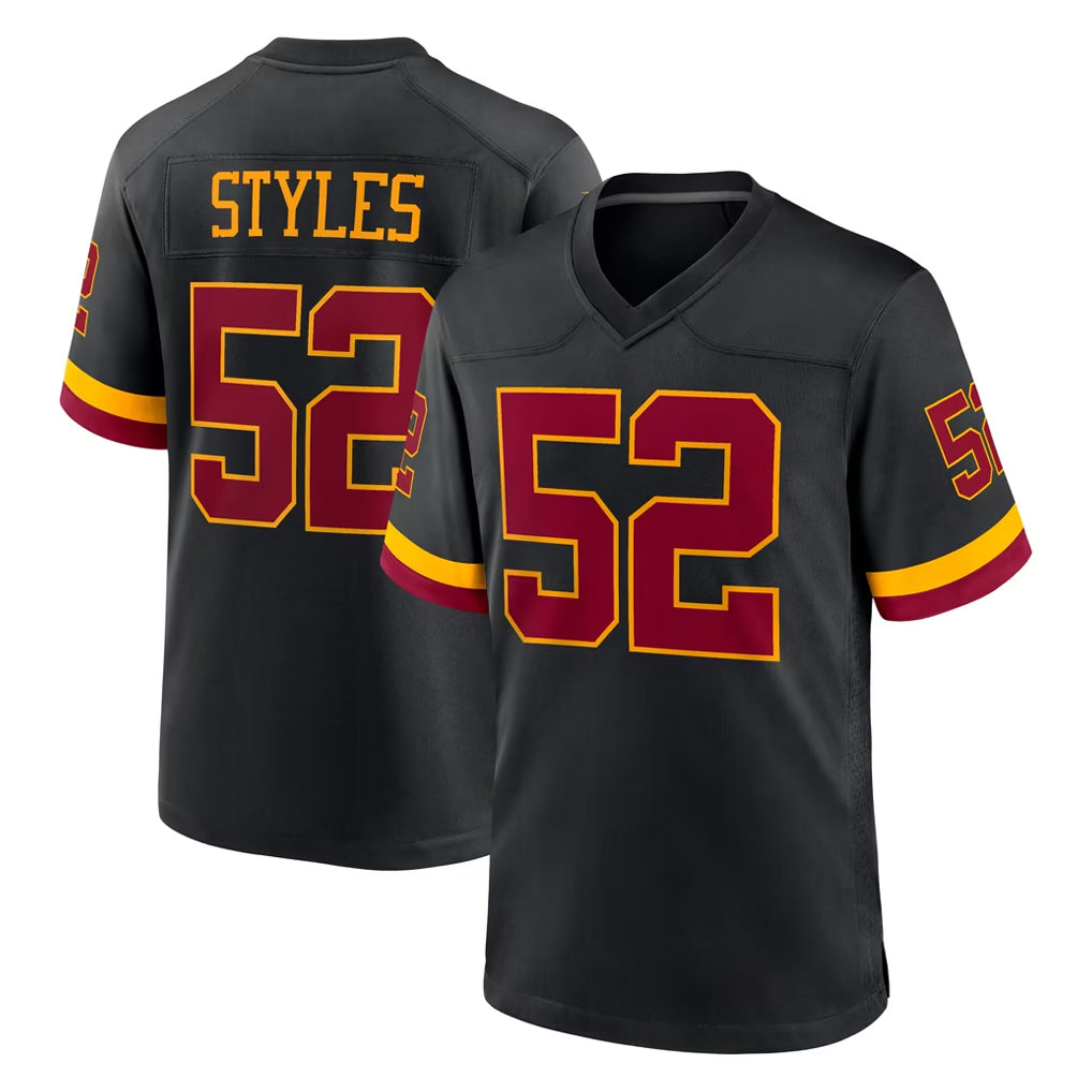 W.Commanders #52 Sonny Styles Player Black Limited Home Game Ldoa Stitched Jerseys