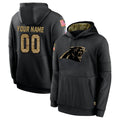 Custom C.Panthers Black Salute to Service Pullover Hoodies Any Name & Numbers Ldoa Stitched Jerseys