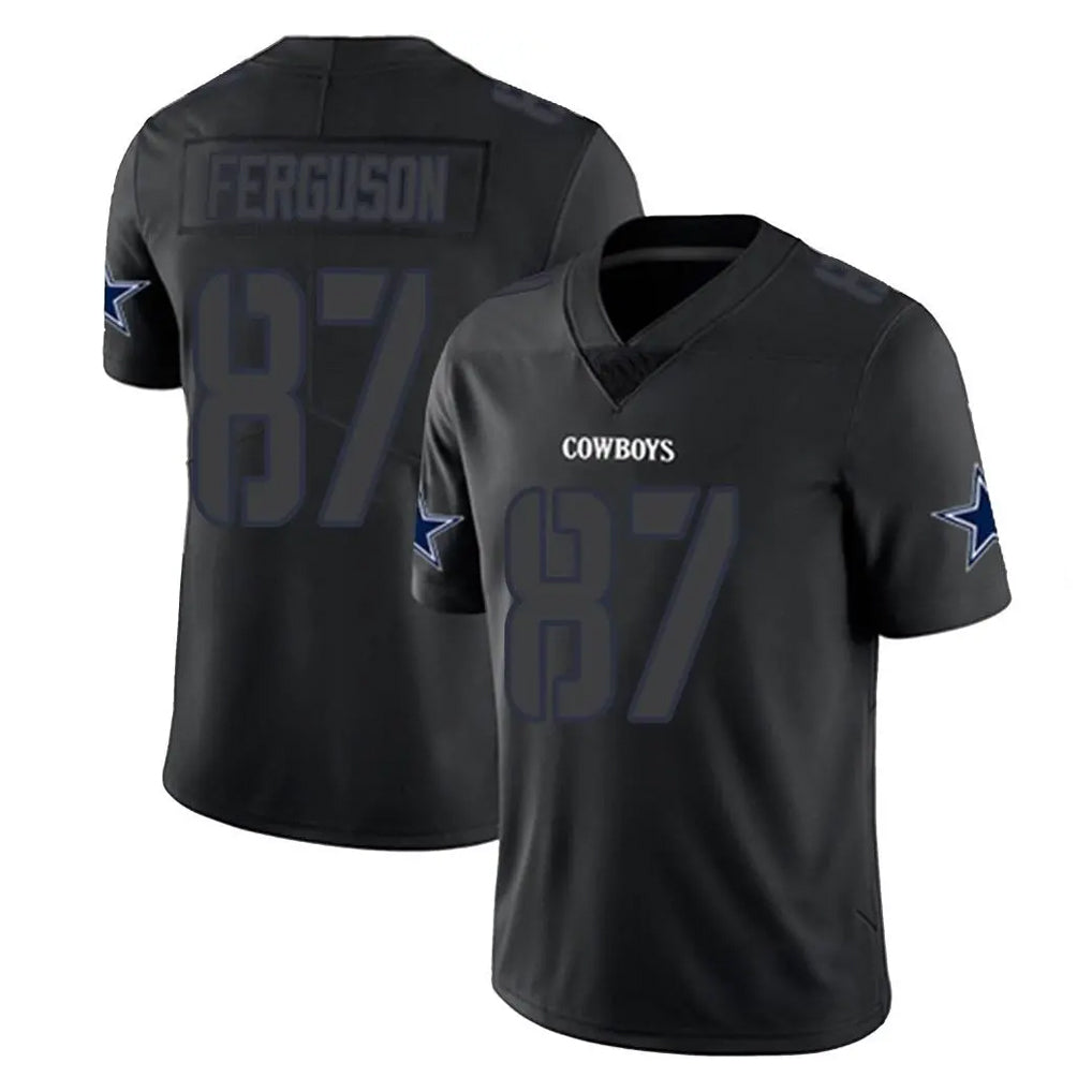 D.Cowboys #87 Jake Ferguson Player Black Impact Limited Home Game Ldoa Stitched Jerseys