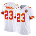 KC.Chiefs #23 Drue Tranquill Player White Limited Vapor F.U.S.E. Home Game Ldoa Stitched Jerseys