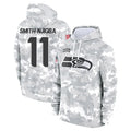 S.Seahawks #13 Ernest Jones IV Player Arctic Camo Limited Salute to Service Pullover Hoodies Game Ldoa Stitched Jerseys