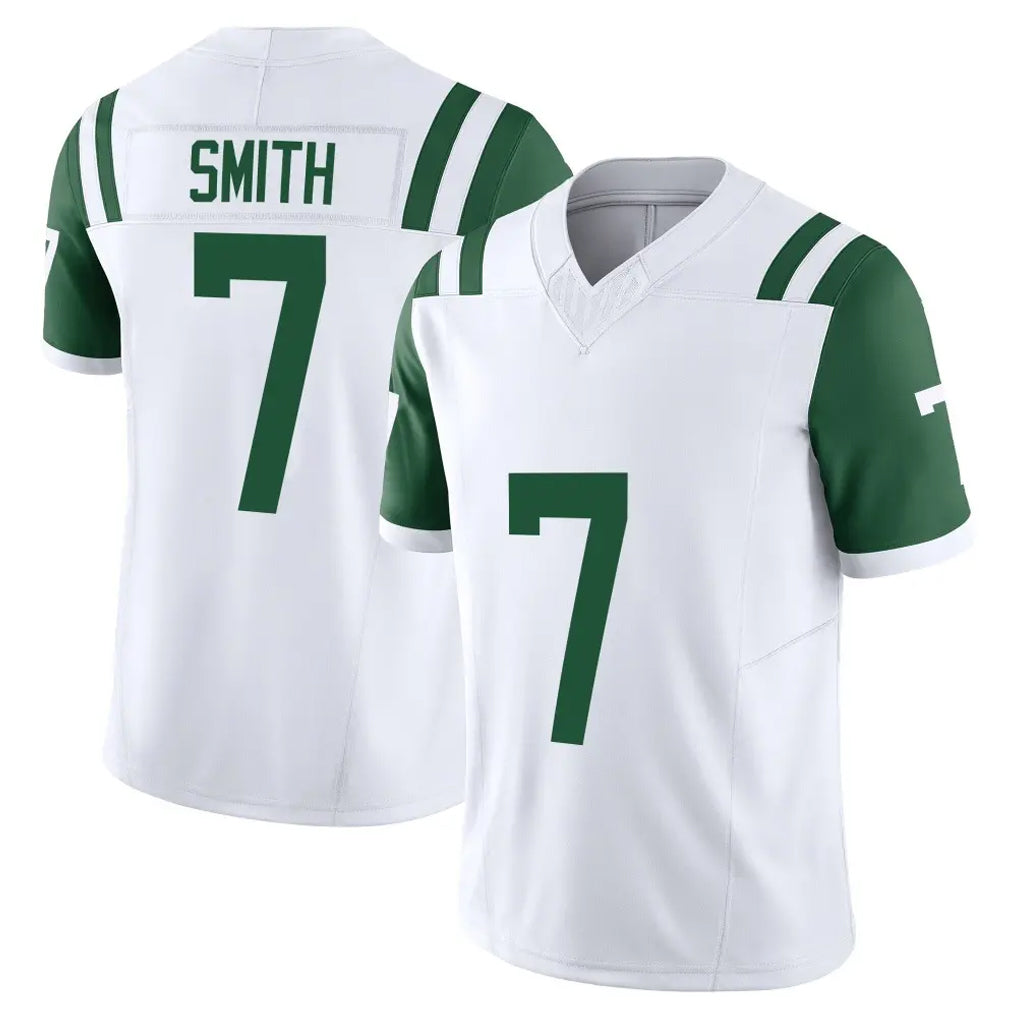 NY.Jets #7 Geno Smith Player White Limited Classic Vapor F.U.S.E. Home Game Ldoa Stitched Jerseys