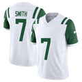 NY.Jets #7 Geno Smith Player White Limited Classic Vapor F.U.S.E. Home Game Ldoa Stitched Jerseys
