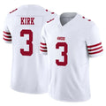 SF.49ers #3 Christian Kirk Player White Limited Vapor F.U.S.E. Home Game Ldoa Stitched Jerseys