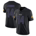 M.Vikings #14 Jauan Jennings Player Black Impact LImited Home Game Ldoa Stitched Jerseys