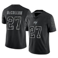 TB.Buccaneers #27 Zyon McCollum Player Black Reflective Limited Home Game Ldoa Stitched Jerseys