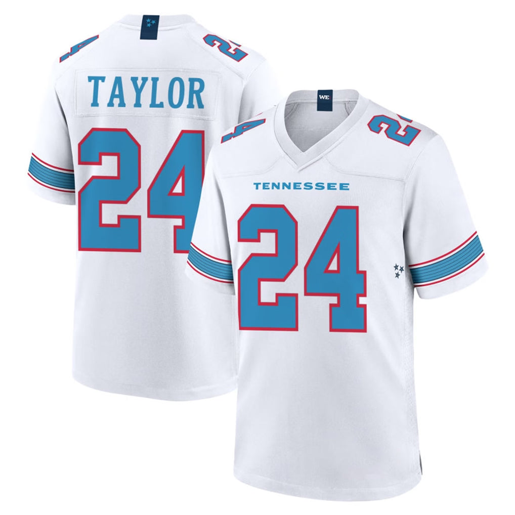 T.Titans #24 Alontae Taylor Player White 2026 Game Home Ldoa Stitched Jerseys