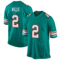 M.Dolphins #2 Malik Willis Player Aqua Alternate Home Game Ldoa Stitched Jerseys