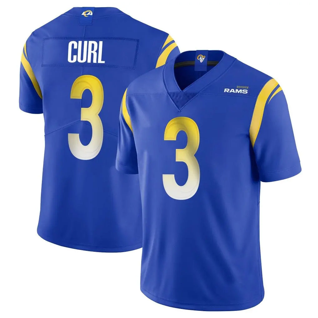 LA.Rams #3 Kam Curl Player Royal Limited Vapor Untouchable Home Game Ldoa Stitched Jerseys