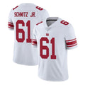 NY.Giants #61 John Michael Schmitz Jr. Player White Limited Vapor Untouchable Home Game Ldoa Stitched Jerseys