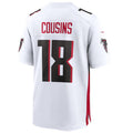 A.Falcons #18 Kirk Cousins Player White Home Game Ldoa Stitched Jerseys