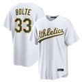 Athletics #33 Henry Bolte Player White Home Game Ldoa Stitched Jerseys