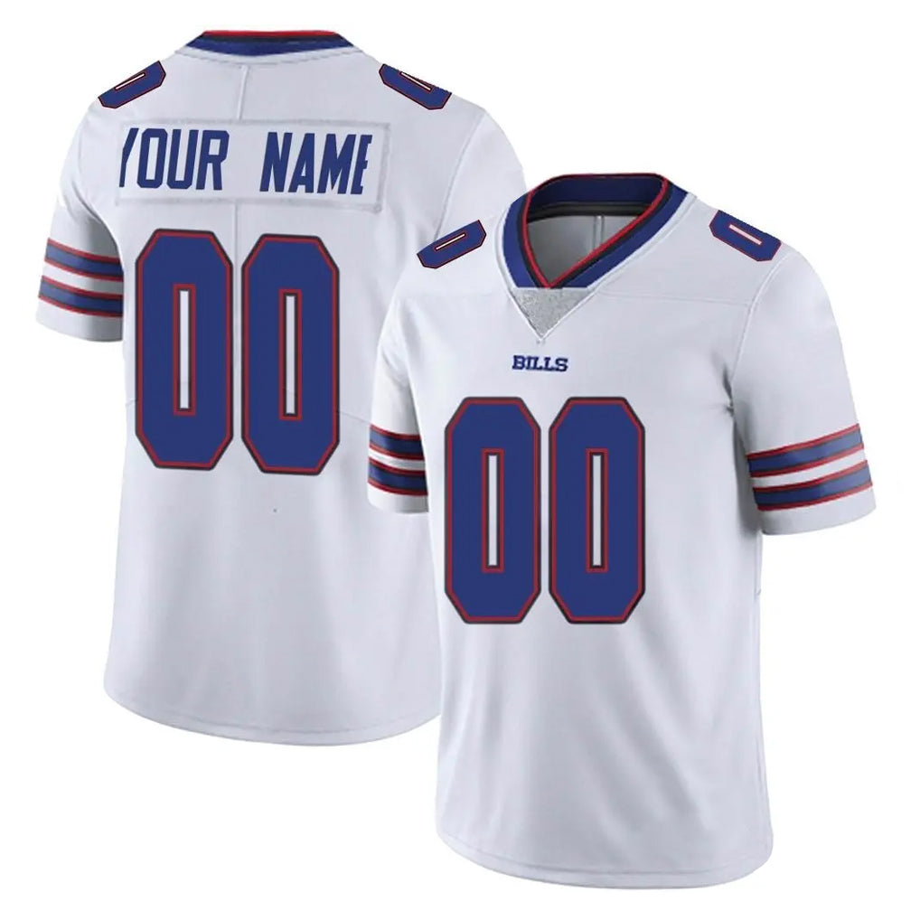 Custom B.Bills White Vapor Untouchable Limited Any Name & Numbers Ldoa Stitched Jerseys