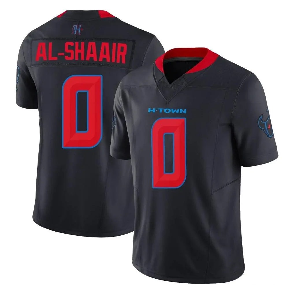 H.Texans #0 Azeez Al-Shaair Player Navy Limited 2nd Alternate Vapor F.U.S.E. Home Game Ldoa Stitched Jerseys