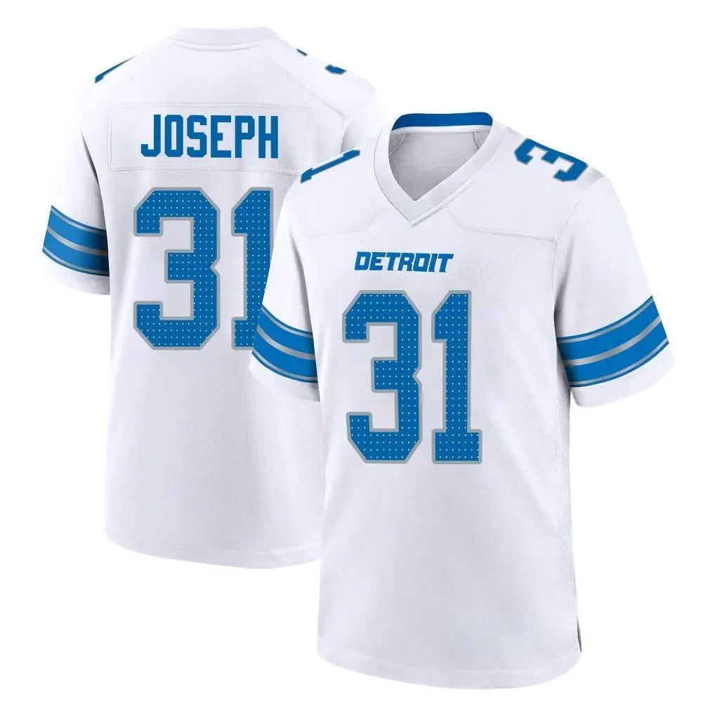 D.Lions #31 Kerby Joseph Player White Alternate Home Game Ldoa Stitched Jerseys