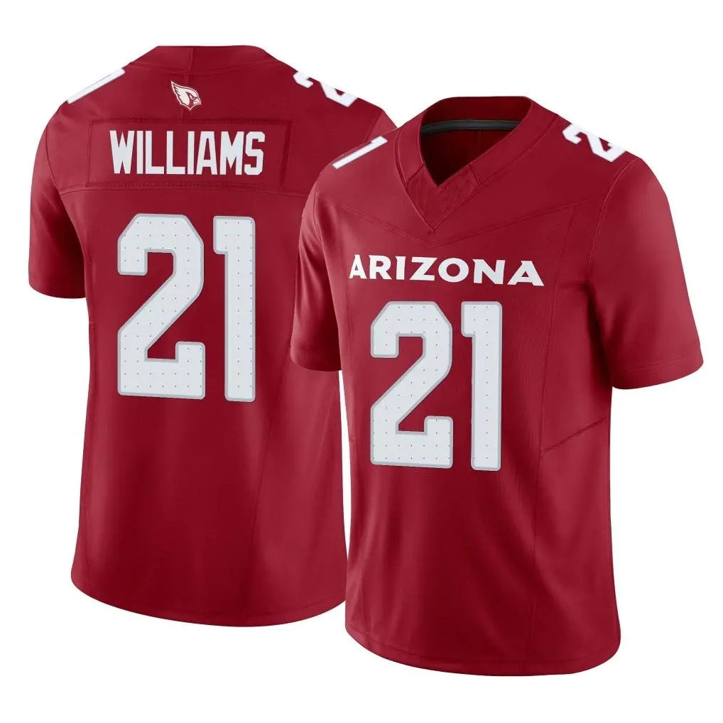 A.Cardinals #21 Garrett Williams Player Cardinal Vapor F.U.S.E. Limited Home Game Ldoa Stitched Jerseys
