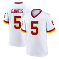 W.Commanders #5 Jayden Daniels Player White Home Game Ldoa Stitched Jerseys