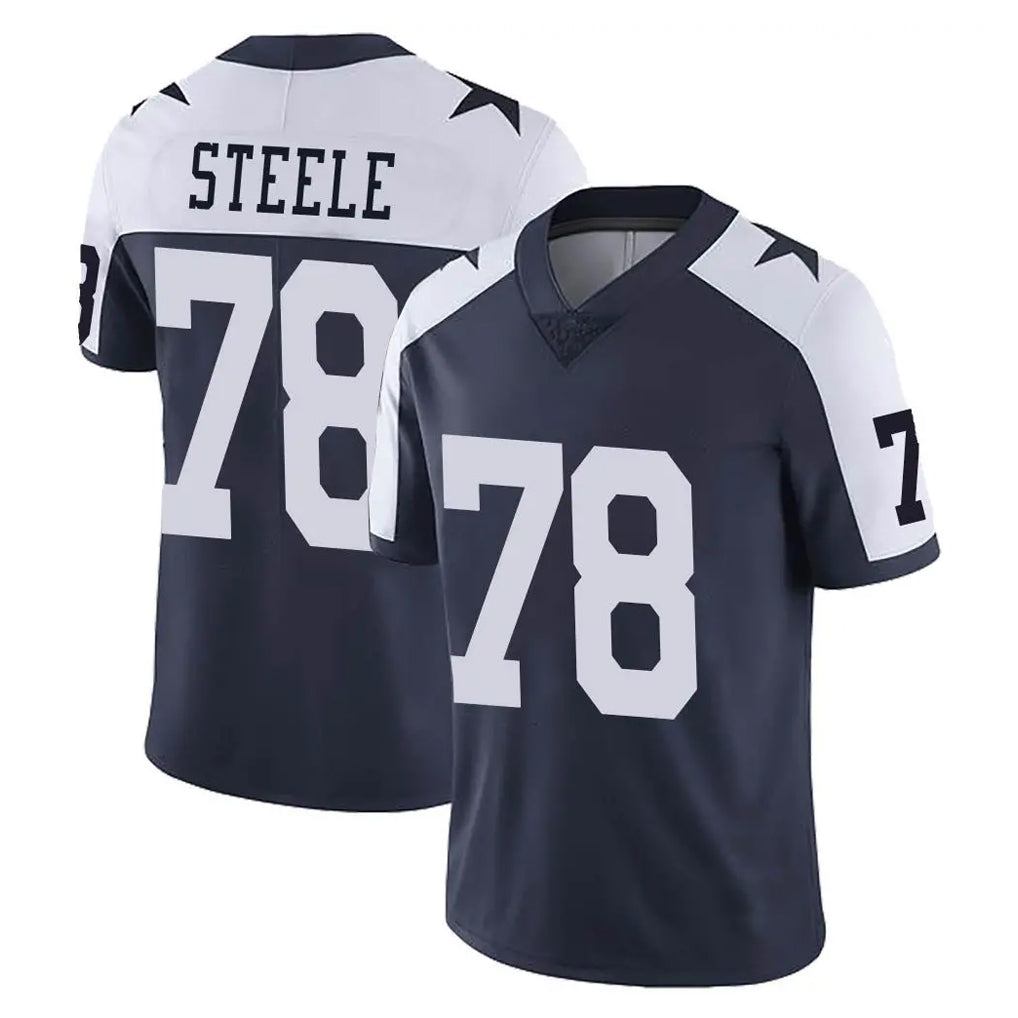 D.Cowboys #78 Terence Steele Player Navy-White Limited Alternate Vapor Untouchable Home Game Kdoa Stitched Jerseys
