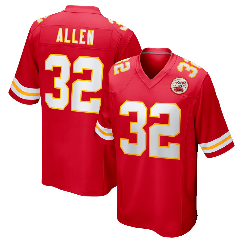 KC.Chiefs #32 Marcus Allen Player Red Home Game Ldoa Stitched Jerseys