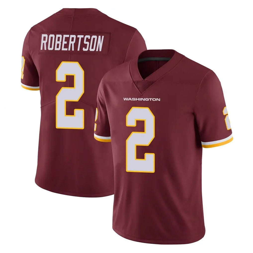 W.Commanders #2 Amik Robertson Player Burgundy Limited Team Color Vapor Untouchable Home Game Ldoa Stitched Jerseys