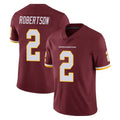 W.Commanders #2 Amik Robertson Player Burgundy Limited Team Color Vapor Untouchable Home Game Ldoa Stitched Jerseys