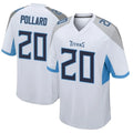 T.Titans #20 Tony Pollard Player White Home Game Ldoa Stitched Jerseys