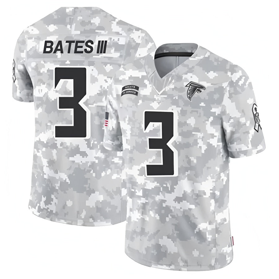 A.Falcons #3 Jessie Bates III Player Camo Salute to Service Limited Ldoa Stitched Jerseys