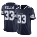 D.Cowboys #33 Javonte Williams Player Navy Limited Vapor F.U.S.E. Home Game Ldoa Stitched Jerseys