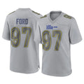 LA.Rams #97 Poona Ford Player Gray Atmosphere Fashion Home Game Ldoa Stitched Jerseys
