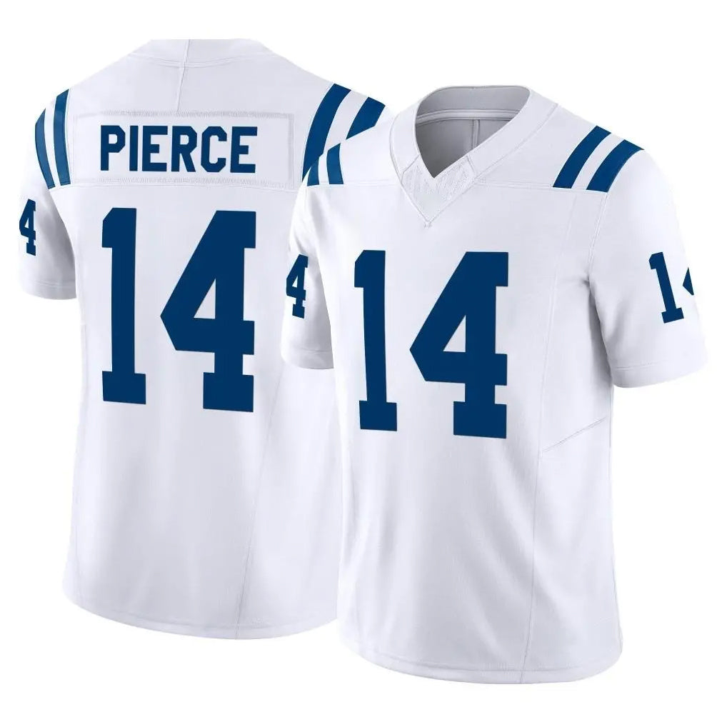 IN.Colts #14 Alec Pierce Player White Limited Vapor F.U.S.E. Home Game Ldoa Stitched Jerseys