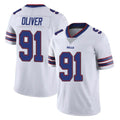 B.Bills #91 Ed Oliver Player White Vapor Untouchable Limited Ldoa Stitched Jerseys