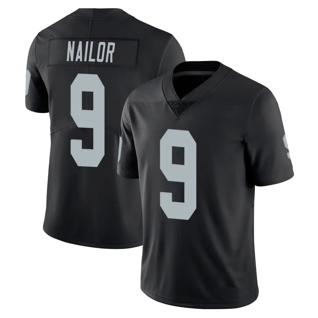 LV.Raiders #9 Jalen Nailor Player Black Limited Vapor Untouchable Home Game Ldoa Stitched Jerseys