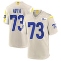LA.Rams #73 Steve Avila Player Bone Home Game Ldoa Stitched Jerseys