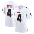 A.Falcons #4 Jahan Dotson Player White Home Game Ldoa Stitched Jerseys