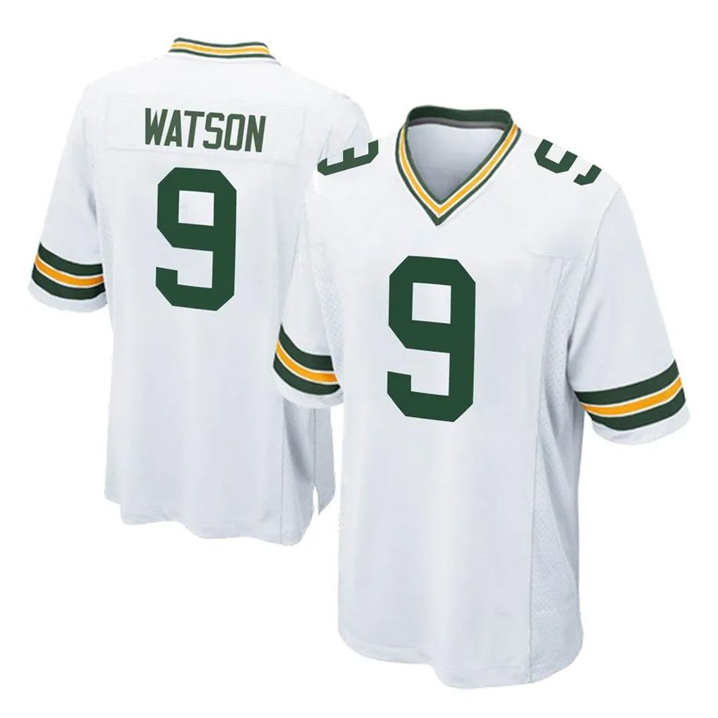 GB.Packers #9 Christian Watson Player White Home Game Ldoa Stitched Jerseys