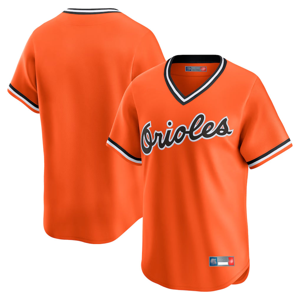 B.Orioles Blank Player Orange Cooperstown Collection Limited T-shirt Home Ldoa Stitched Jerseys