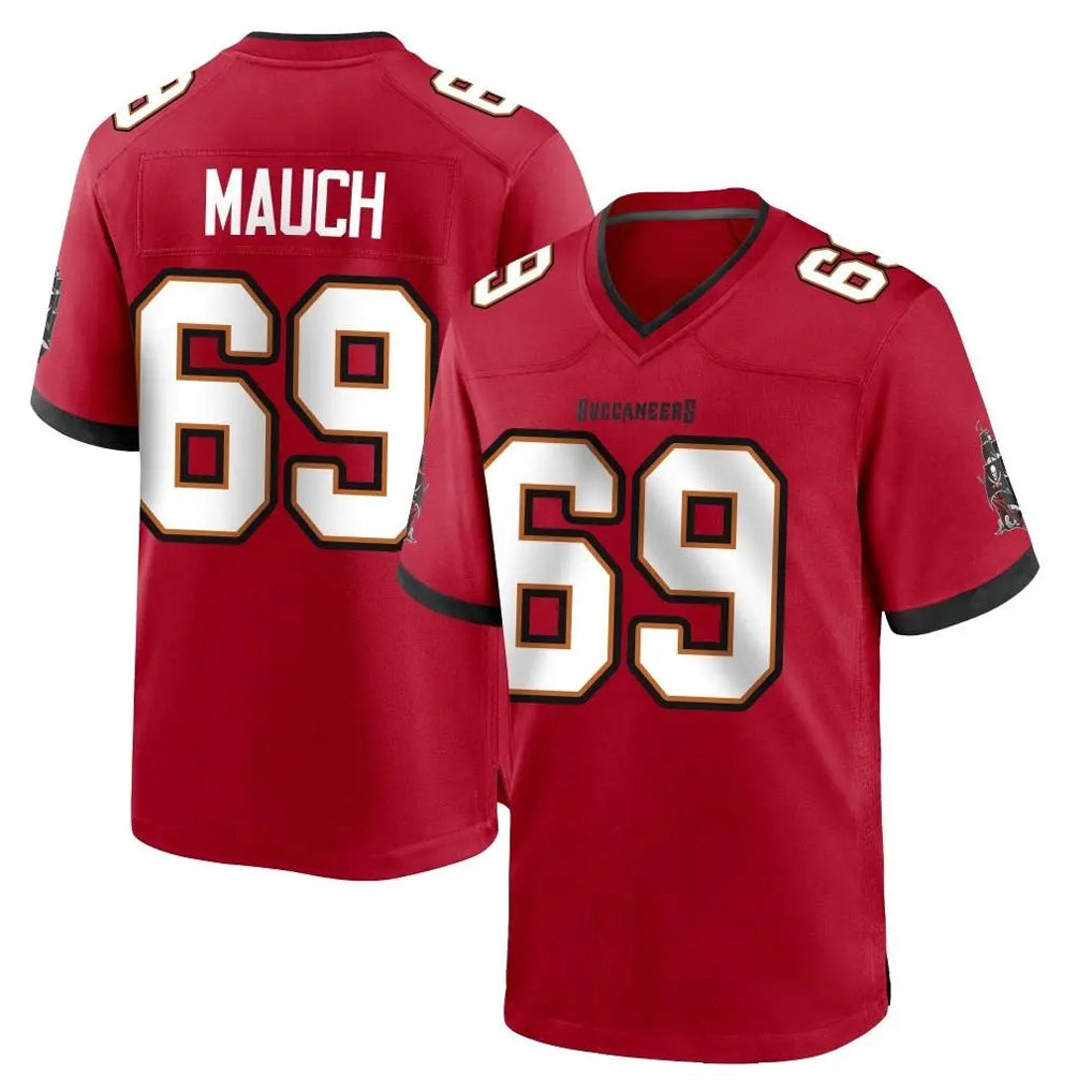 TB.Buccaneers #69 Cody Mauch Player Red Home Game Ldoa Stitched Jerseys