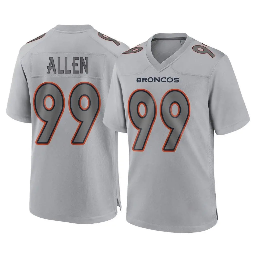 D.Broncos #99 Zach Allen Player Gray Atmosphere Fashion Limited Game Ldoa Stitched Jerseys