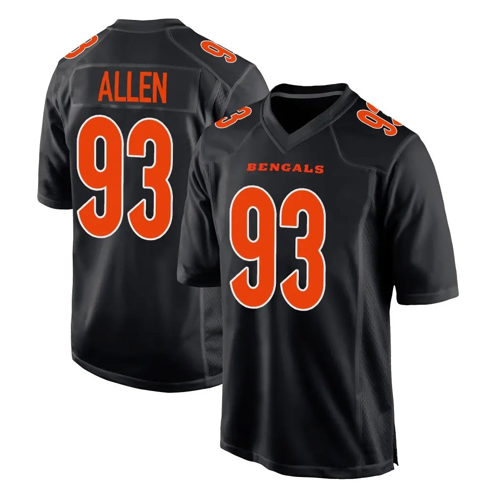 C.Bengals #93 Jonathan Allen Player Black Fashion Game Ldoa Stitched Jerseys