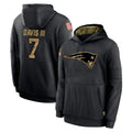 NE.Patriots #7 Carlton Davis III Player Black Salute to Service Hoodies Limited Game Ldoa Stitched Jerseys