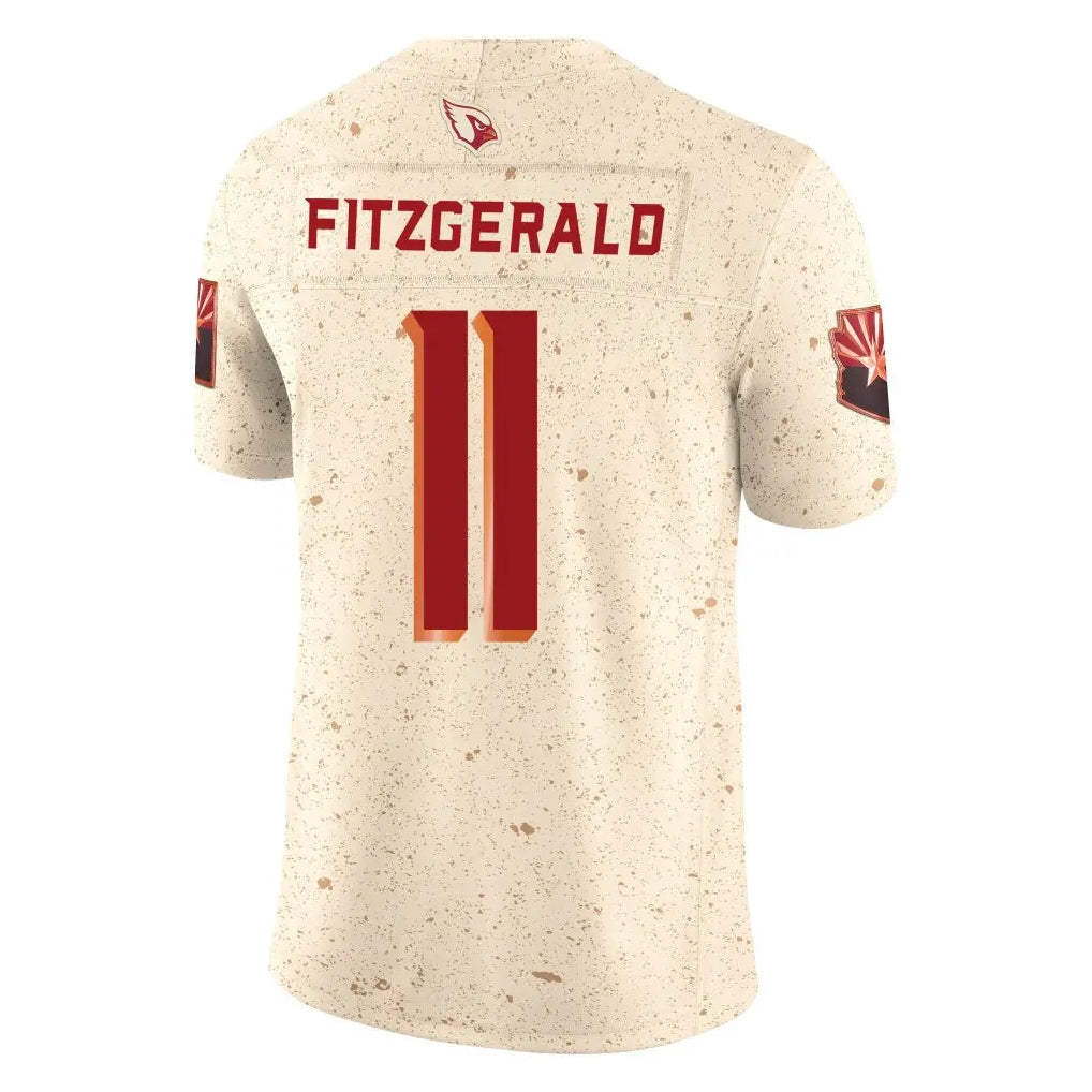 A.Cardinals #11 Larry Fitzgerald Player Cream Rivalries Collection Vapor Limited Home Game Ldoa Stitched Jerseys