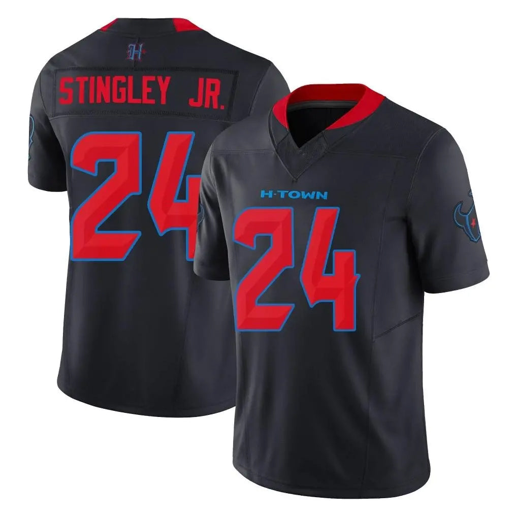 H.Texans #24 Derek Stingley Jr. Player Navy Limited 2nd Alternate Vapor F.U.S.E. Home Game Ldoa Stitched Jerseys