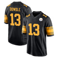 P.Steelers #13 Rico Dowdle Player Black Color Rush Home Game Ldoa Stitched Jerseys