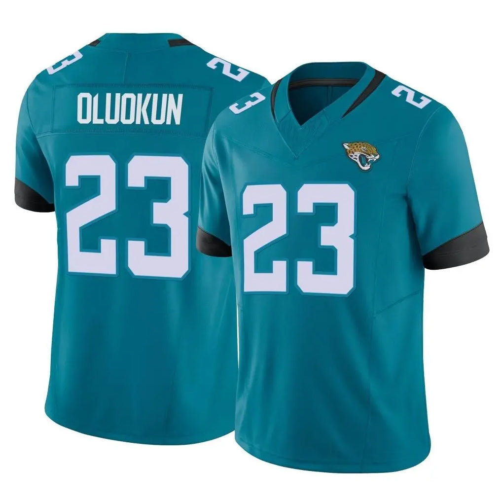 J.Jaguars #23 Foyesade Oluokun Player Teal Vapor F.U.S.E. Limited Home Game Ldoa Stitched Jerseys