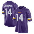 M.Vikings #14 Jauan Jennings Player Purple Home Game Ldoa Stitched Jerseys