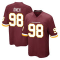W.Commanders #98 Odafe Oweh Player Burgundy Team Color Home Game Ldoa Stitched Jerseys